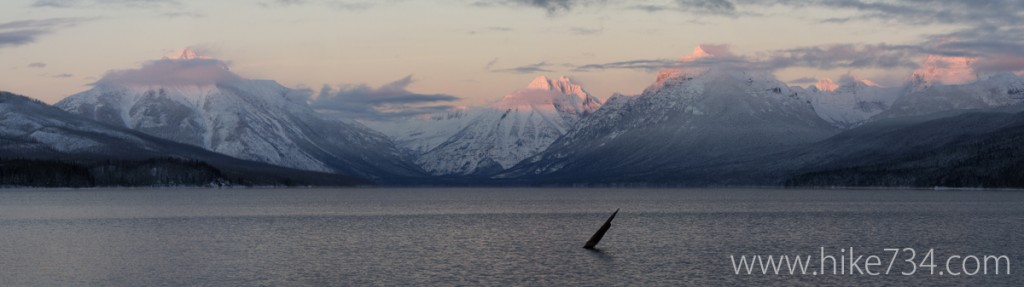 Lake McDonald Alpine Glow Panorama