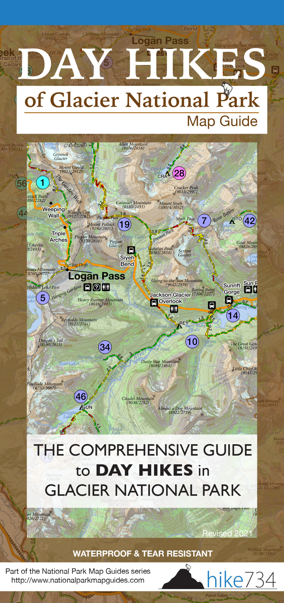 Day Hikes of Glacier National Park Map Guide - Image 7