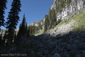 Ramp out from Hidden Lake