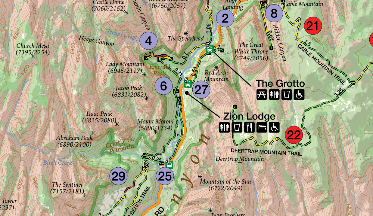 Day Hikes of Zion National Park Map Guide - Image 4