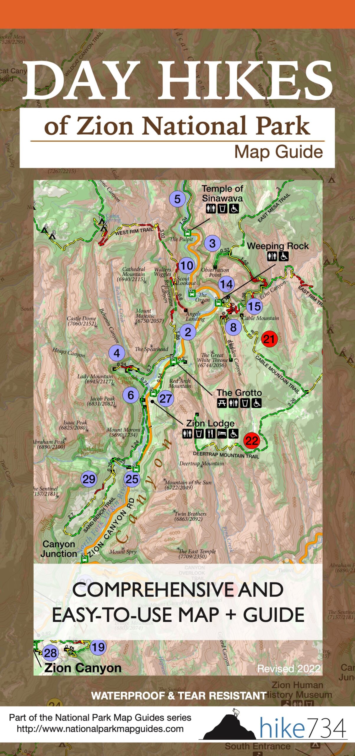 Day Hikes of Zion National Park Map Guide - Image 6
