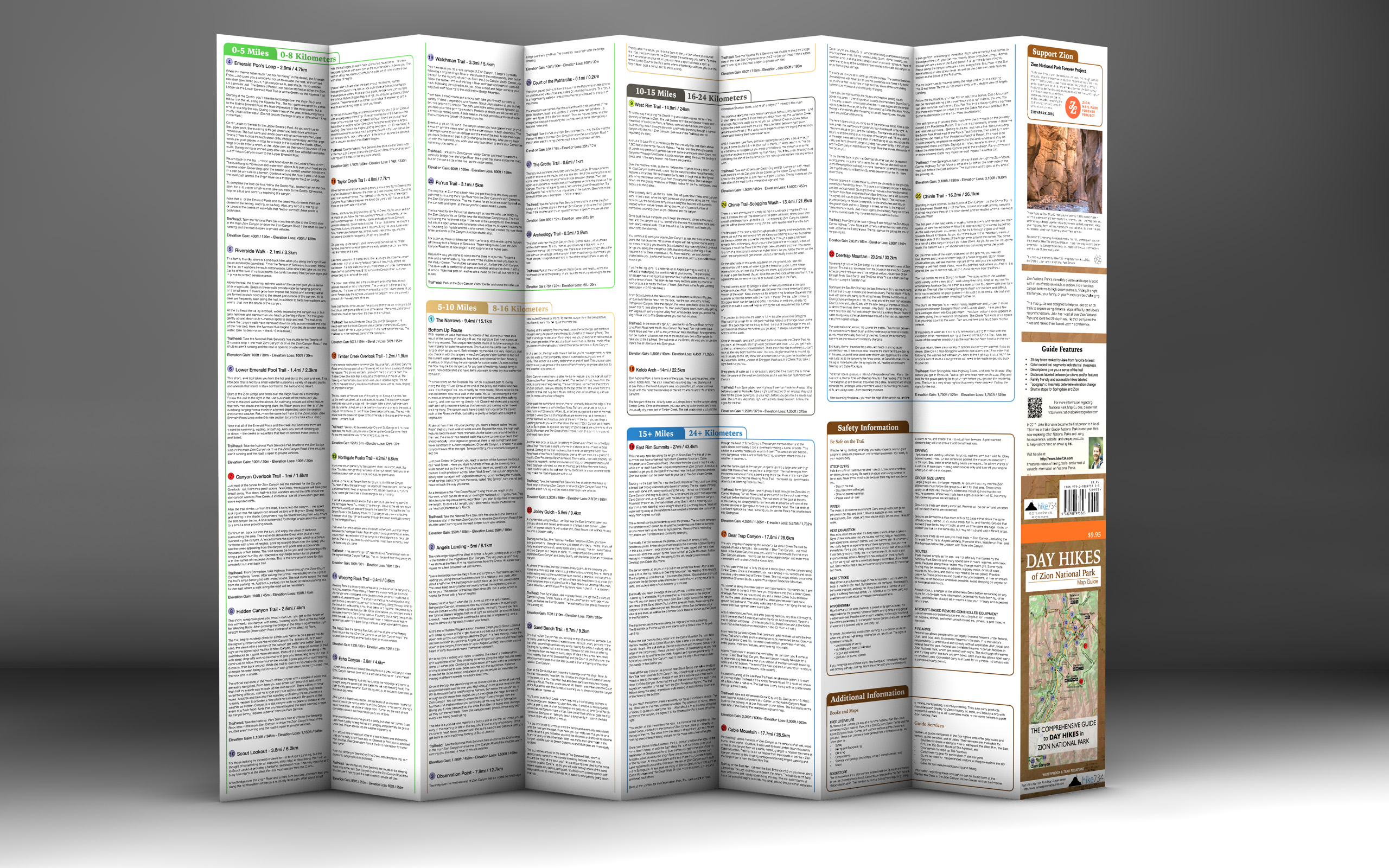 Day Hikes of Zion National Park Map Guide - Image 3