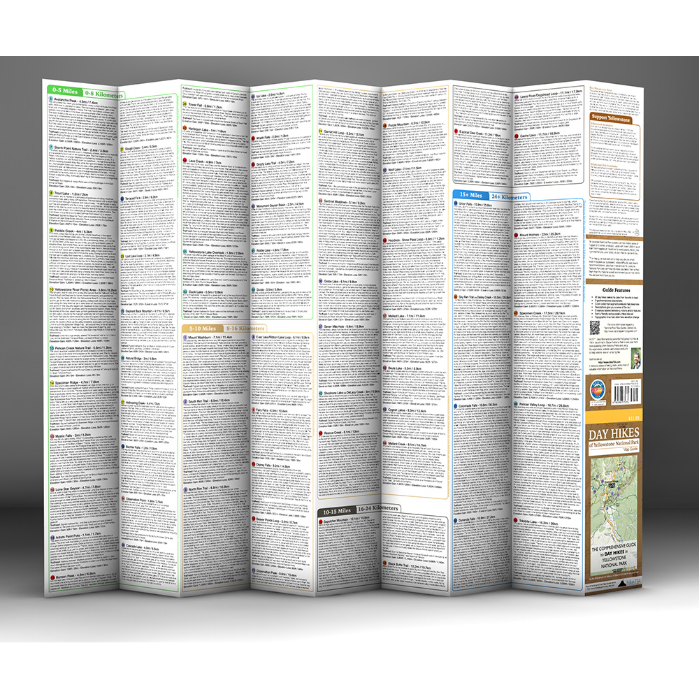 Day Hikes of Yellowstone National Park Map Guide - Image 4