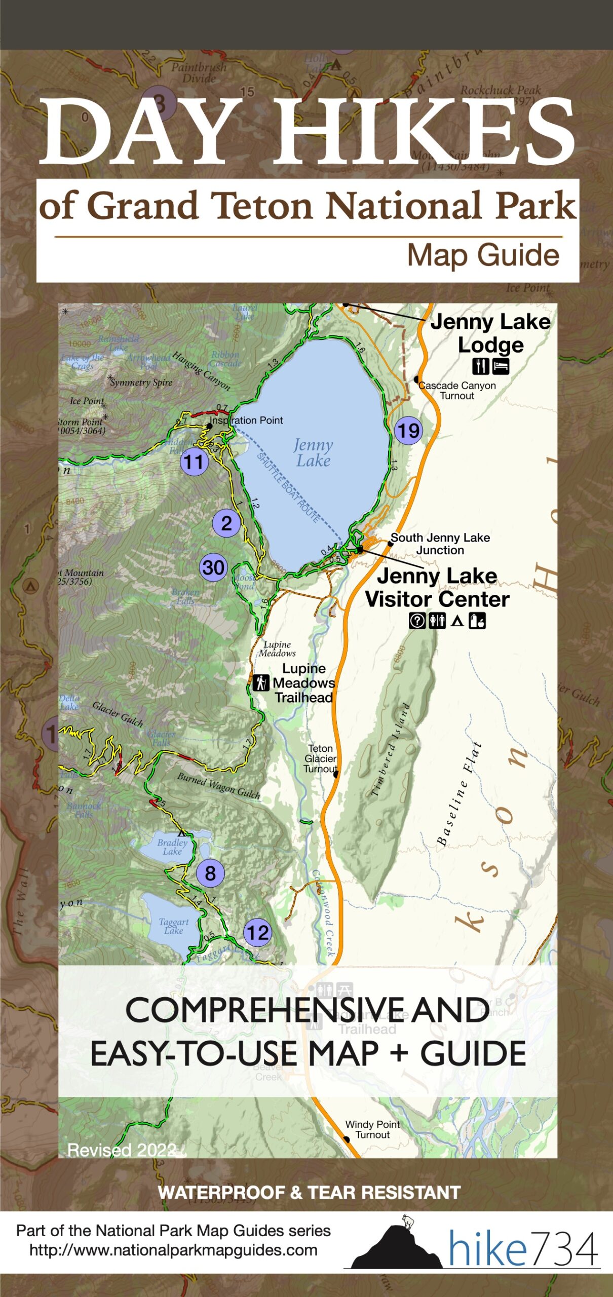Day Hikes of Grand Teton National Park Map Guide - Image 5