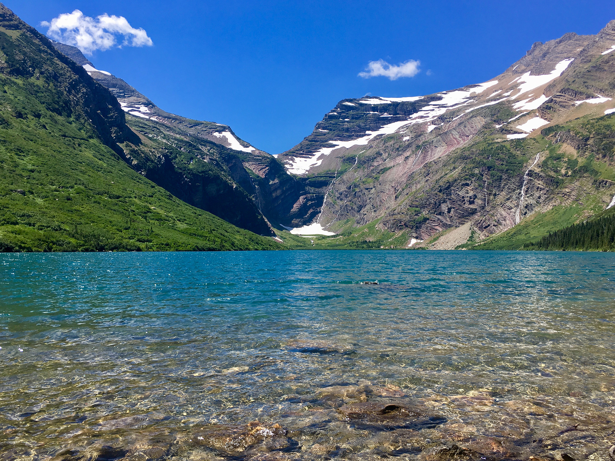Gunsight Lake and Florence Falls