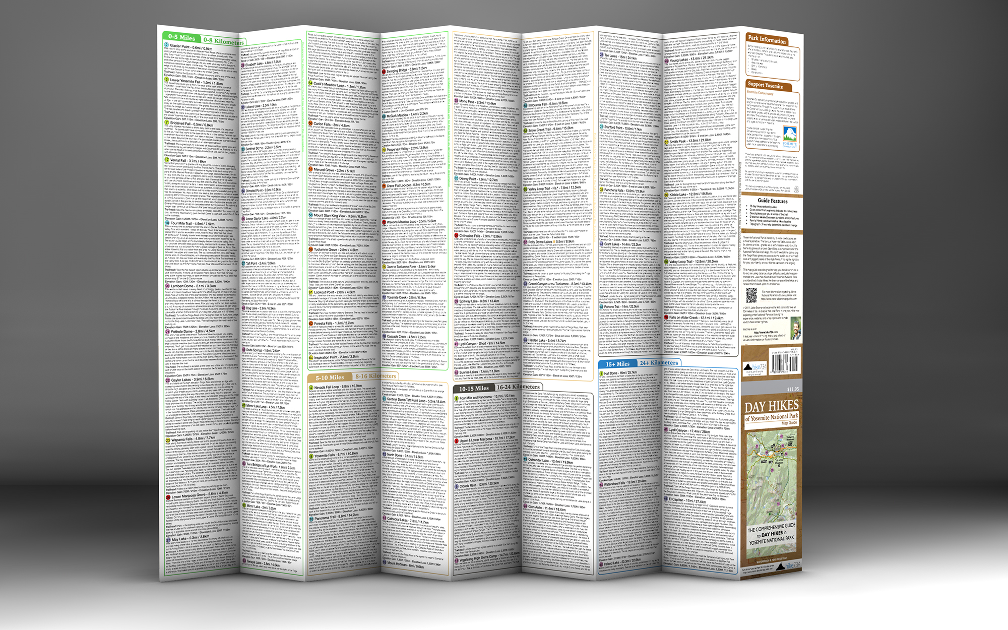 Day Hikes of Yosemite National Park Map Guide - Image 5