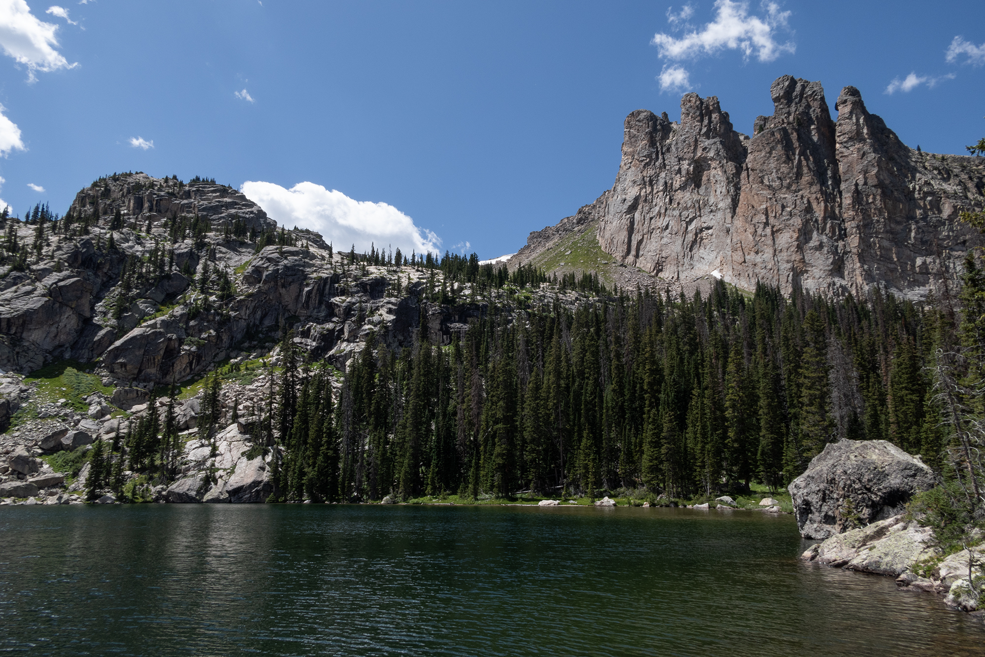 North Inlet and Cascade Falls with Lake Nokoni and Lake Nanita
