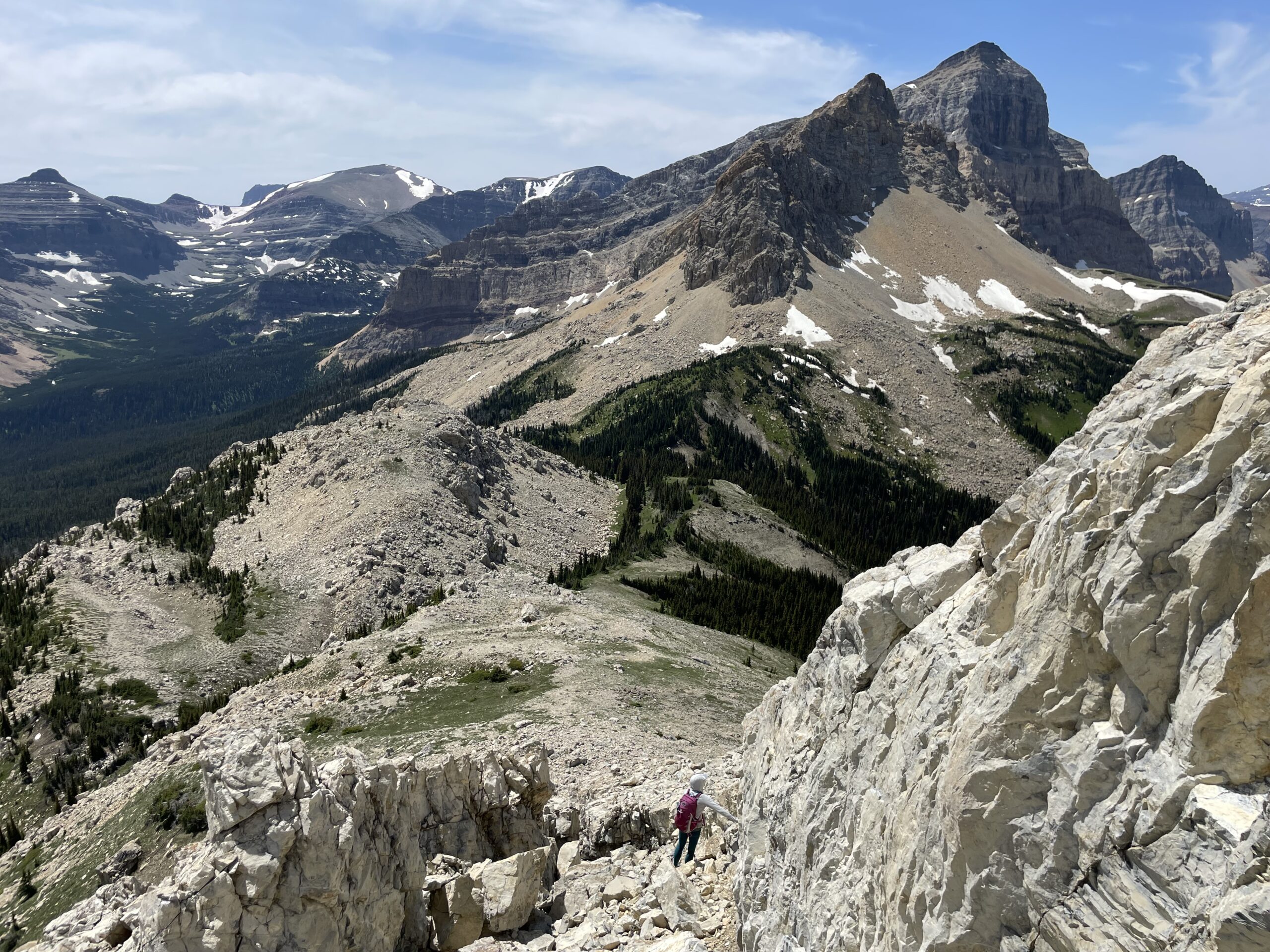 Climbing Papoose via Lee Ridge