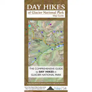Day Hikes Glacier National Park Map Guide