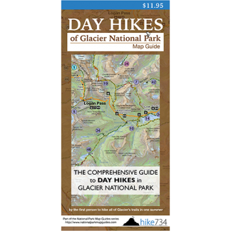Day Hikes of Glacier National Park Map Guide