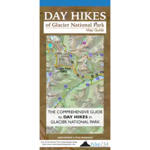 Day Hikes of Glacier National Park Map Guide