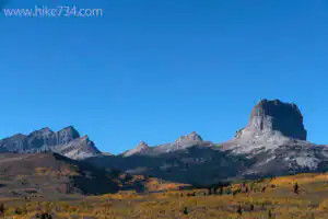 Chief Mountain in Autumn