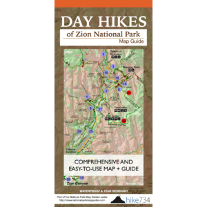 Day Hikes of Zion National Park Map Guide