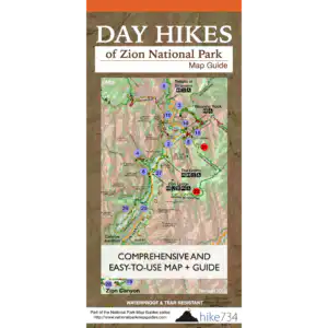 Day Hikes of Zion National Park Map Guide