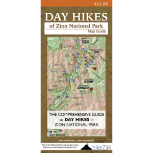 Day Hikes of Zion National Park Map Guide