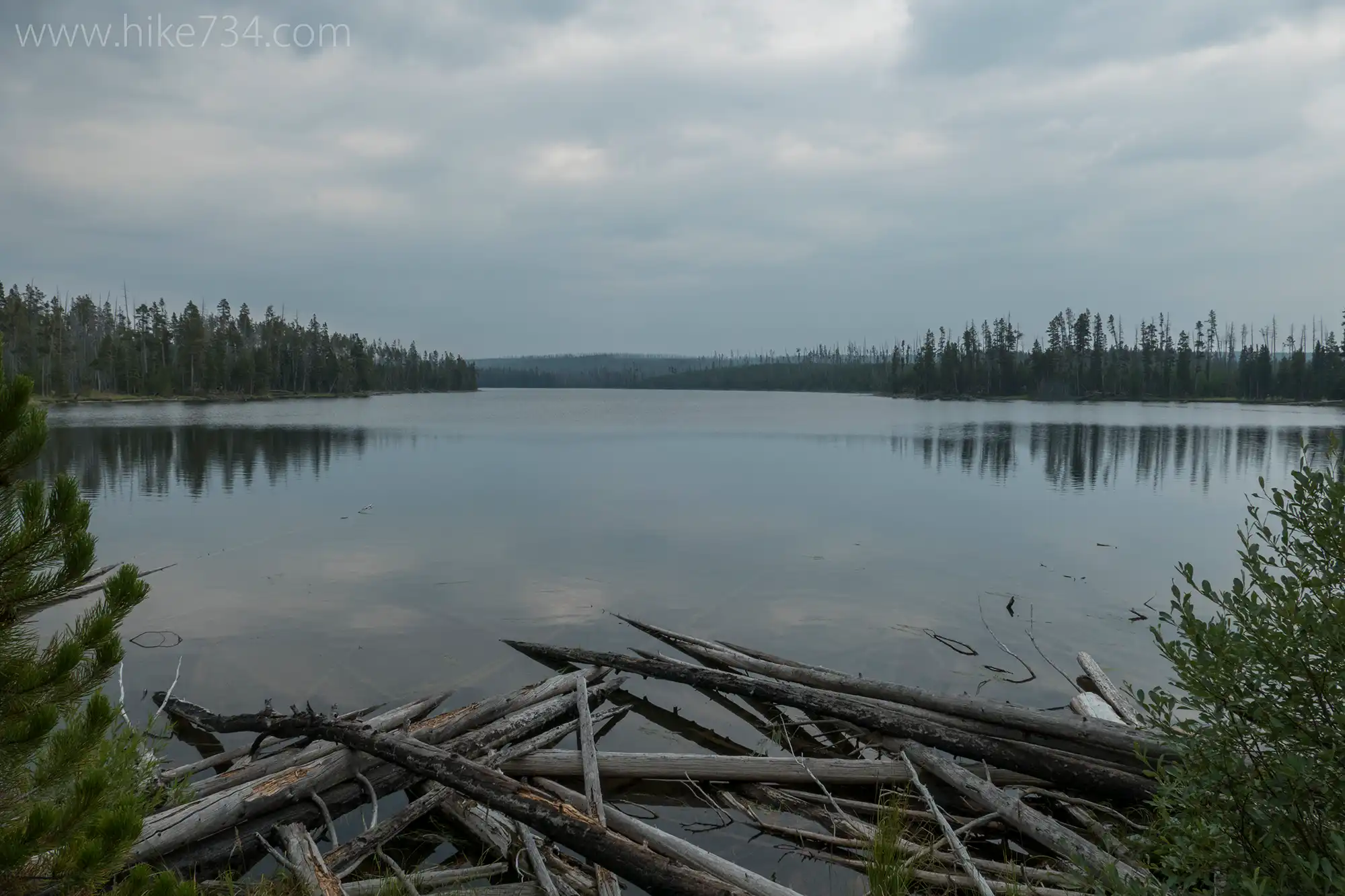 Ice Lake, Wolf Lake, and Grebe Lake