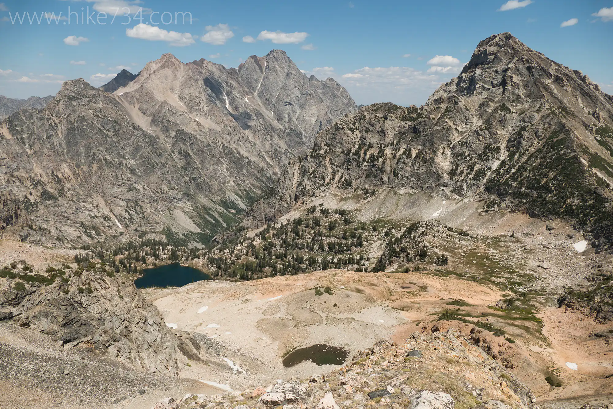 Paintbrush Divide Loop through Paintbrush Canyon and Cascade Canyon