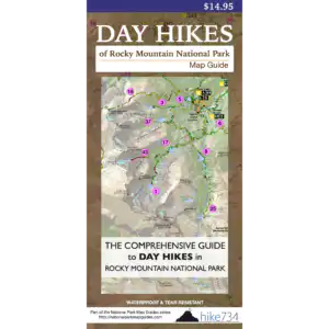 Day Hikes of Rocky Mountain National Park Map Guide