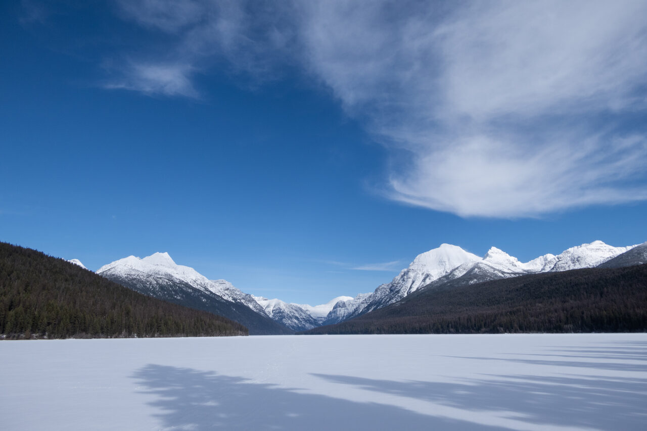 Bowman Lake Winter Ski