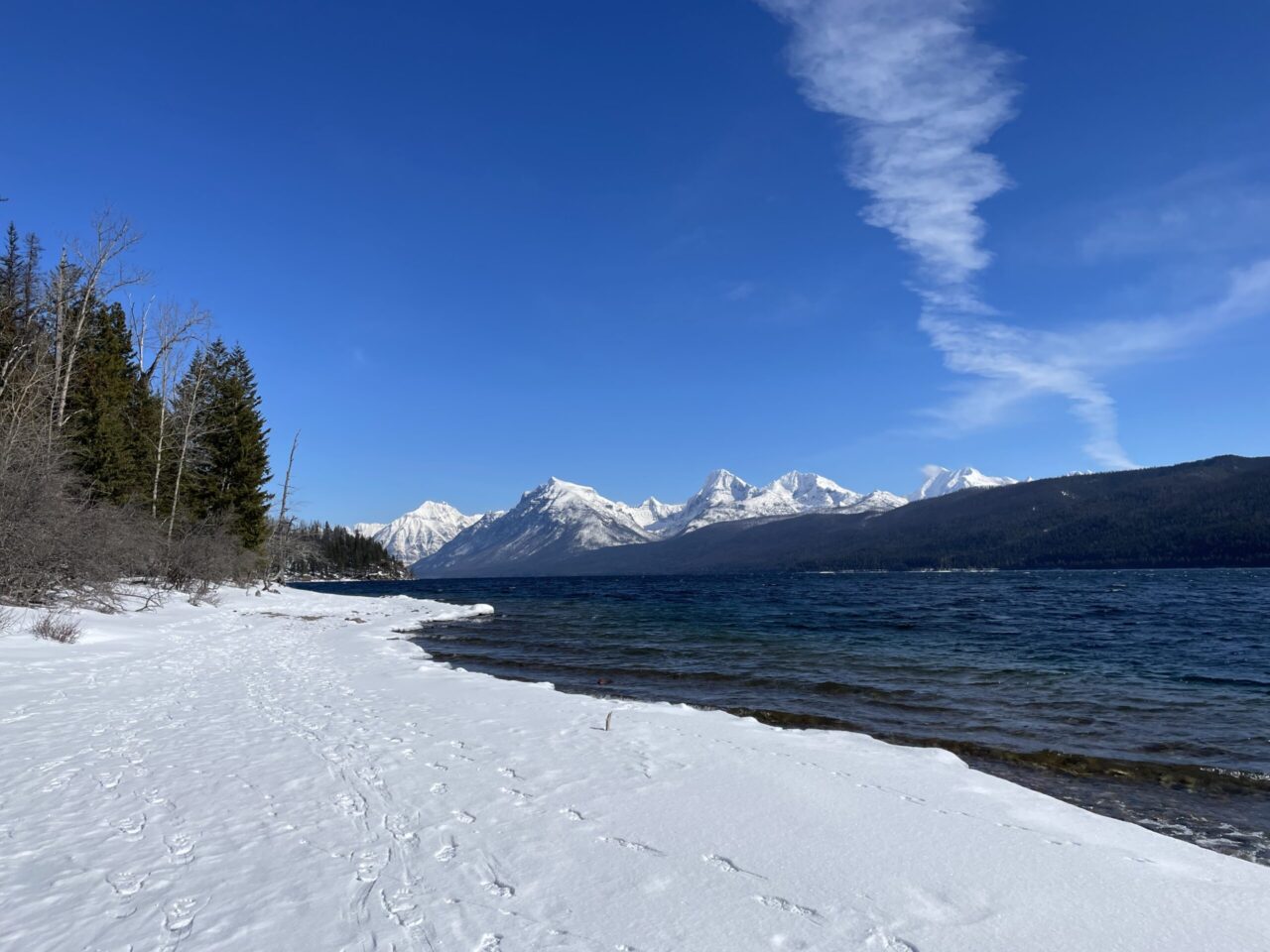 Skiing to Fish Creek Picnic Area