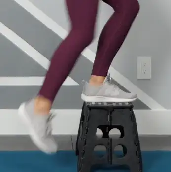 Step-ups are a great exercise to build muscular strength needed for hiking fitness.