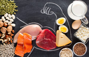 Protein food choices to repair and build muscle, and recover from exercise.